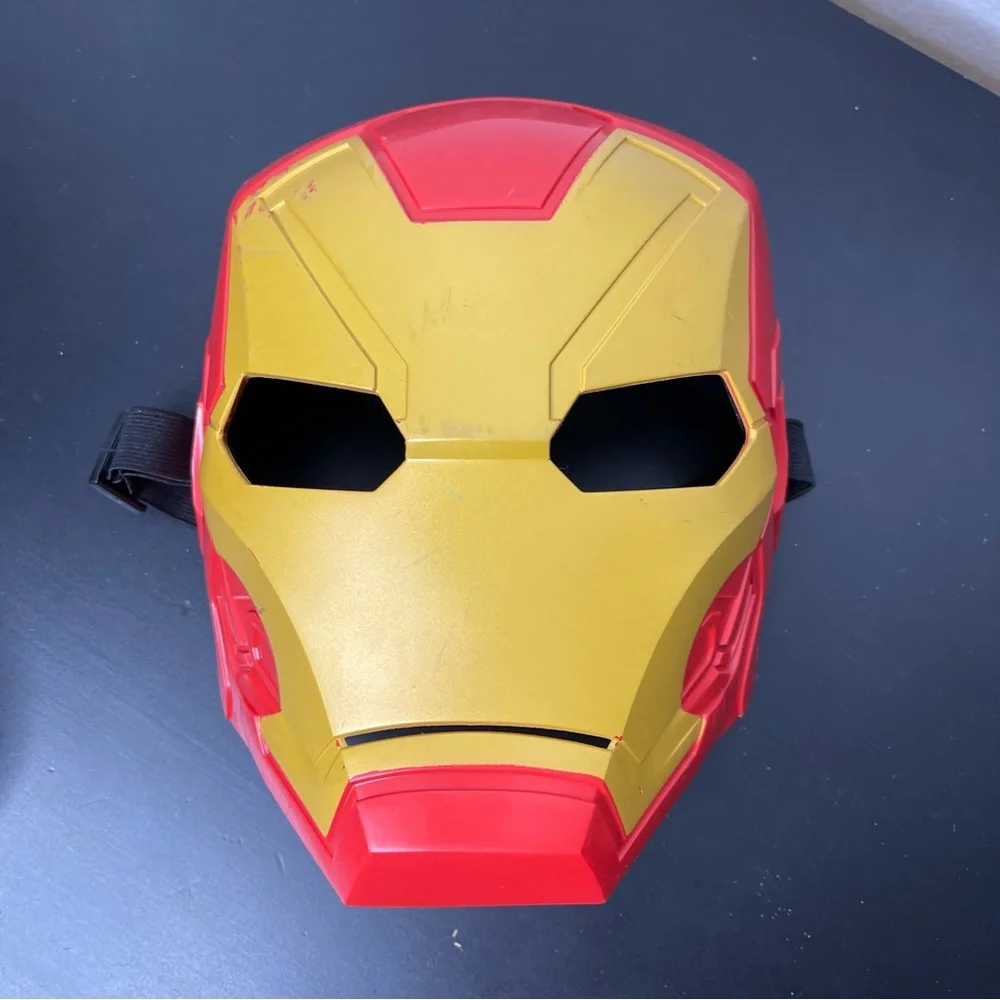 Marvel Iron Man Children’s Hard Plastic Halloween Mask - Red Black and‎ Gold
